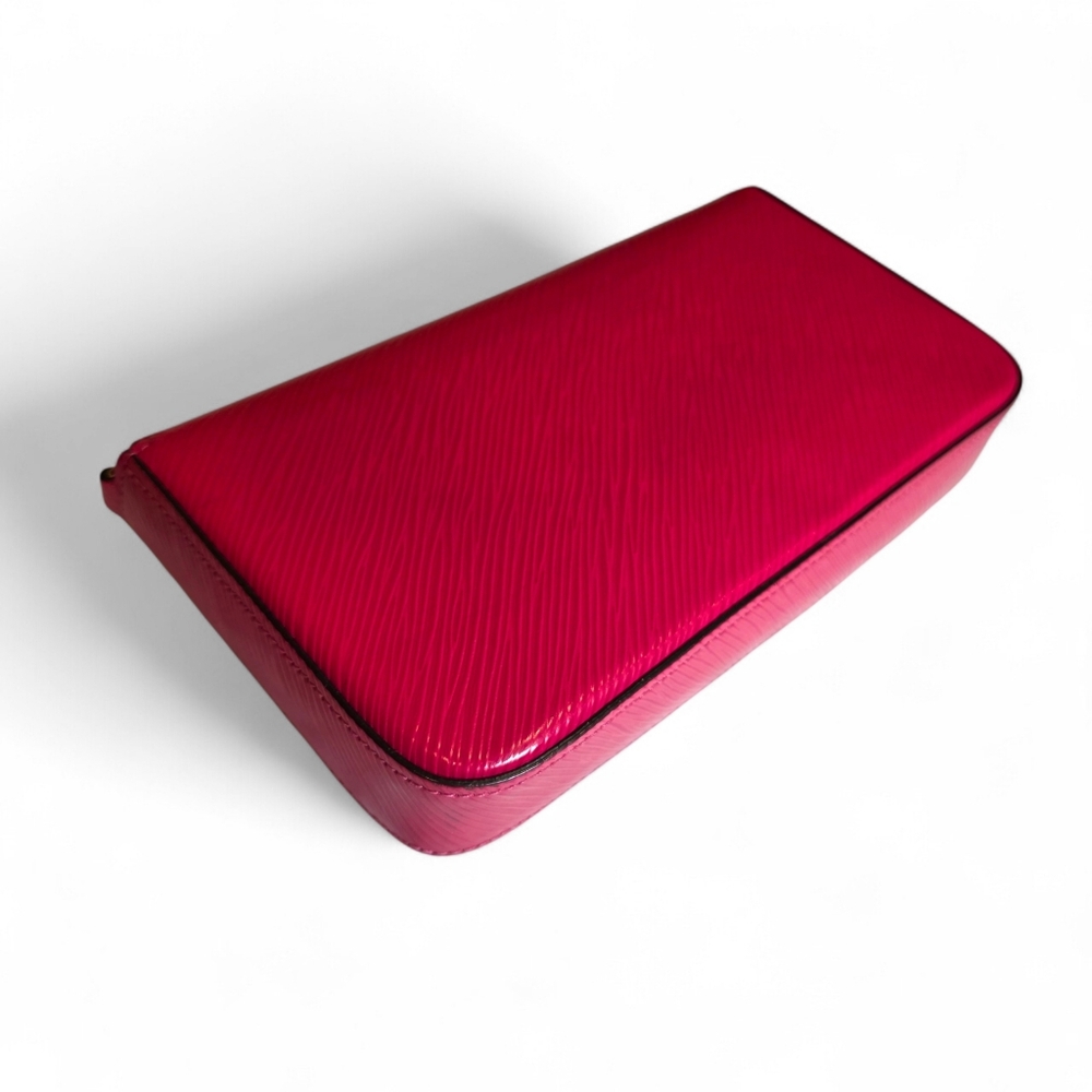 Louis Vuitton Limited Edition Felicie Pochette Red Epi Animal Print Bunny Bird - Picture 10 of 16